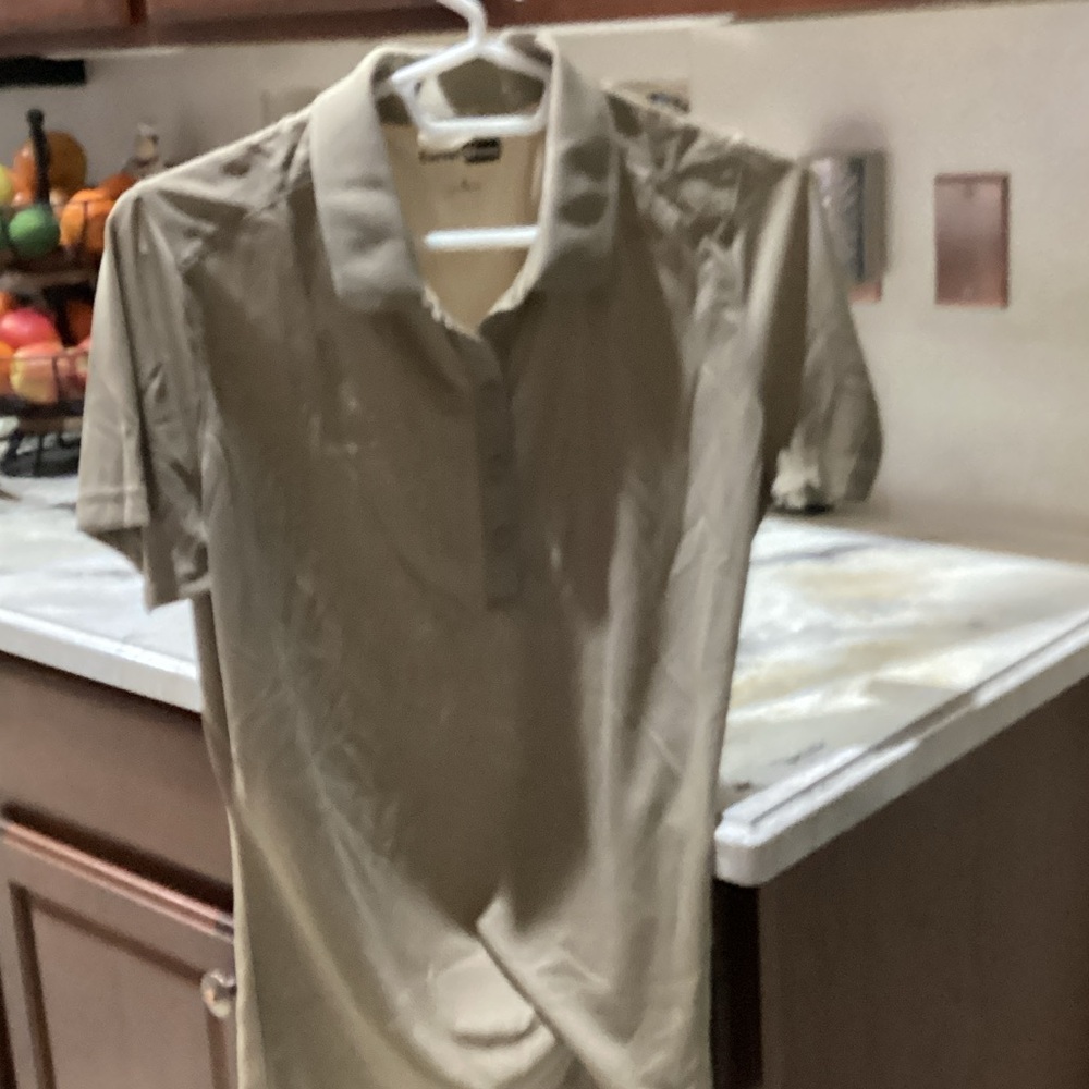 Women’s size small tan polo